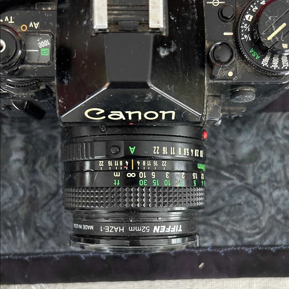 Canon A-1 Black 35mm Film Camera